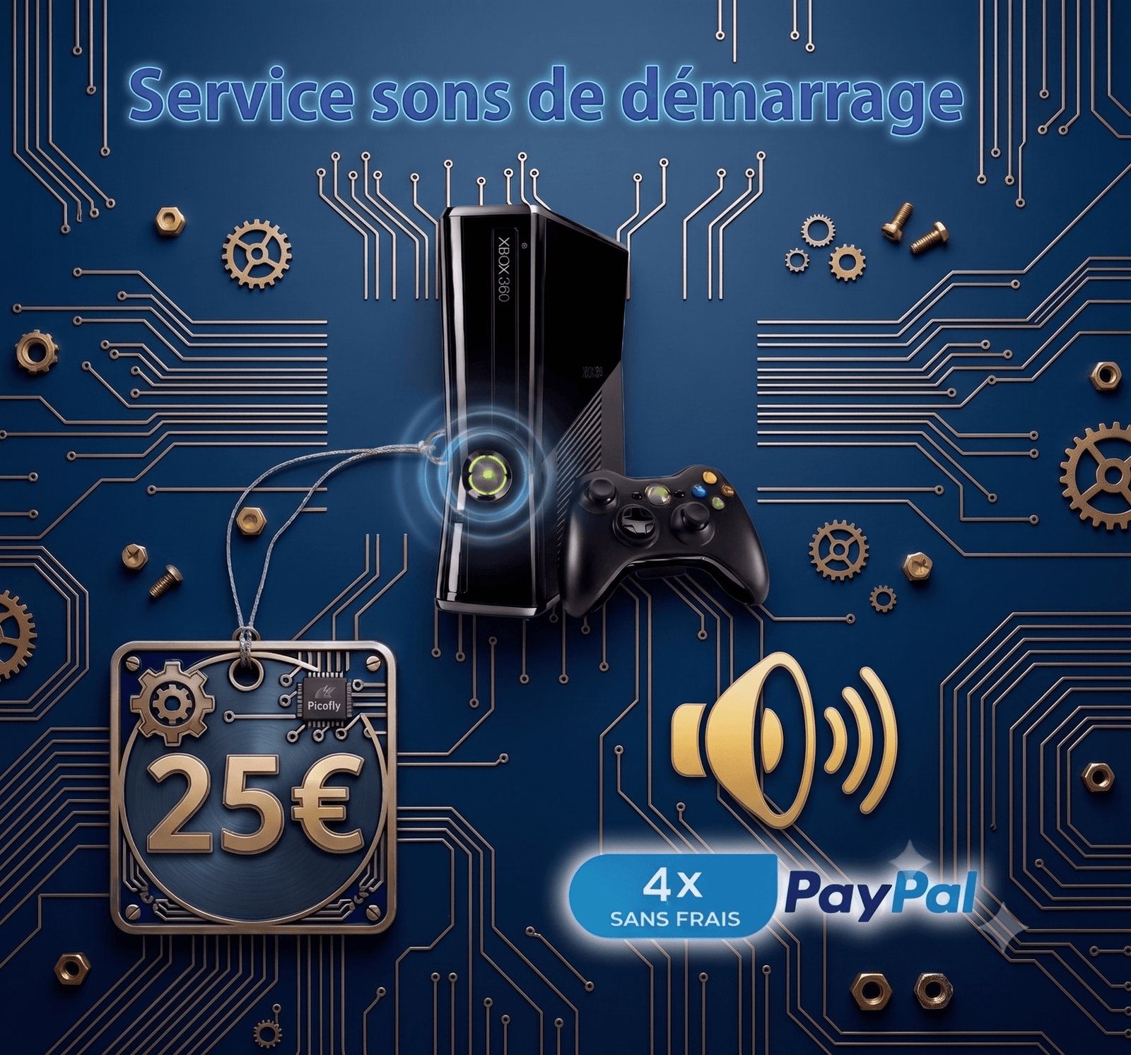son demarrage xbox 360
