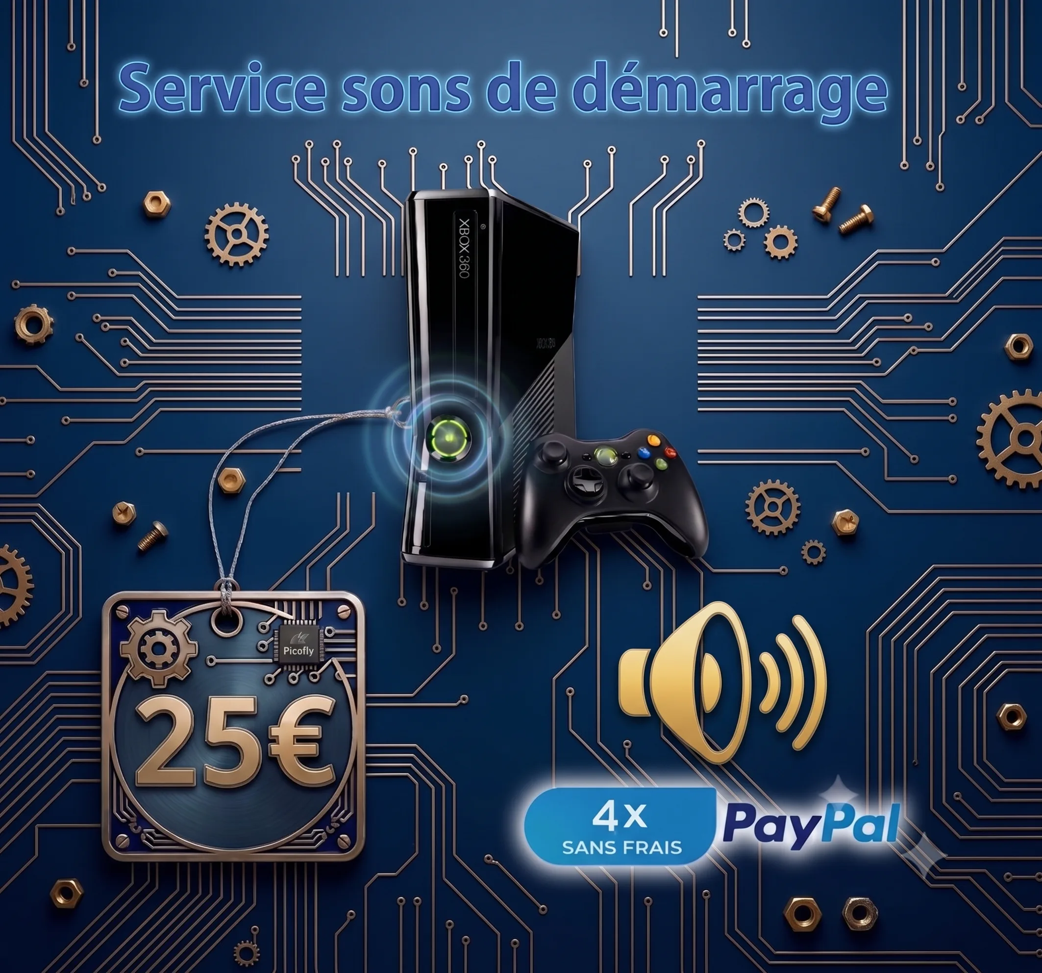 son demarrage xbox 360
