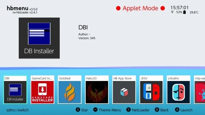 installation jeux sur switch hack