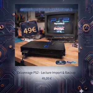 Dézonnage PlayStation 2 - Modchip17
