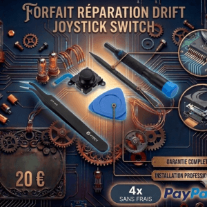 Forfait réparation drift joystick Nintendo Switch installation professionnelle 20€