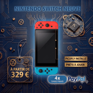 Console Nintendo Switch neuve modifiée puce Picofly prête à jouer