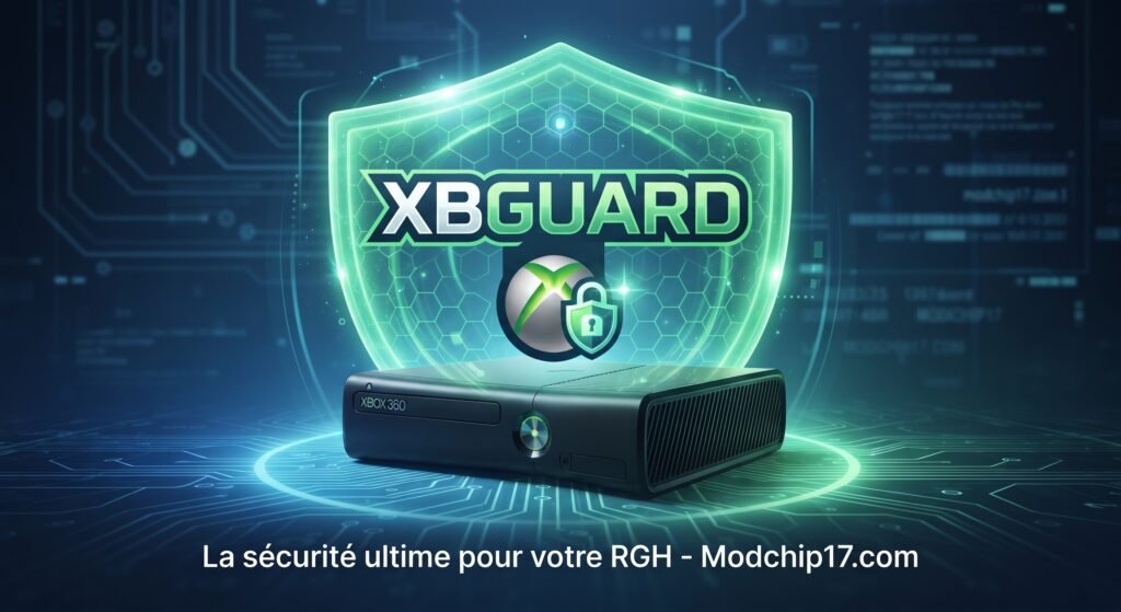 Logiciel XBGuard et bouclier de sécurité pour console Xbox 360 RGH